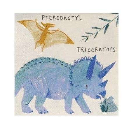 Cocktail Servietten "Dinosaurier"