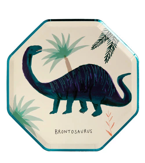 Pappteller Dinosaurier (8 Stück)