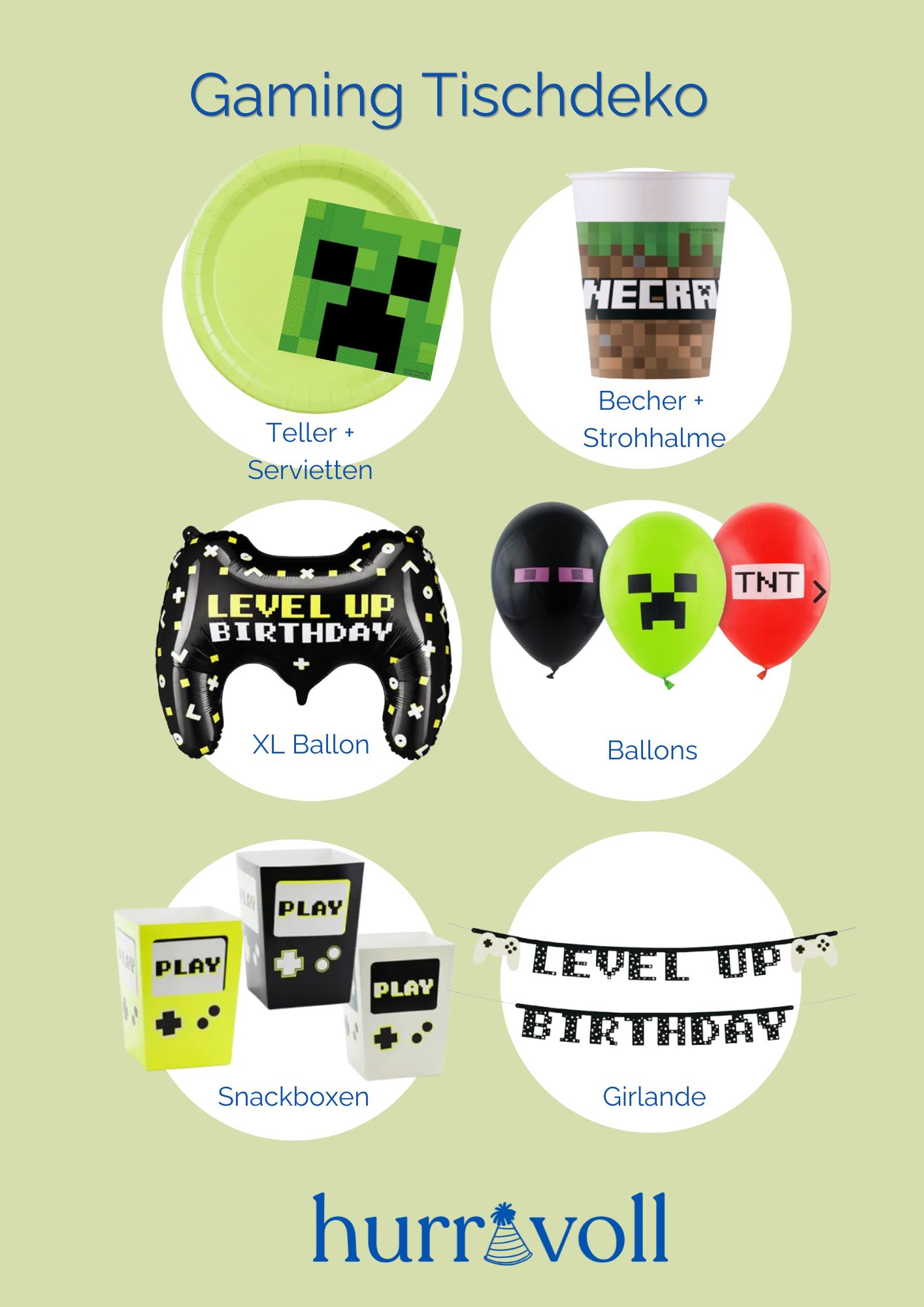 Gaming Geburtstag / Minecraft Fans (x4Kids)