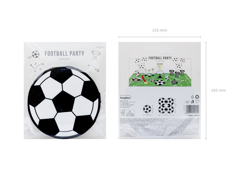 Fußball Servietten Ball (20 Stück)