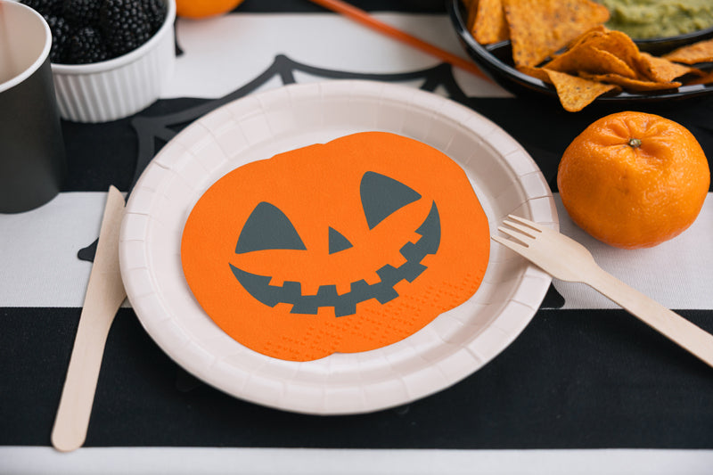 Halloween Servietten Gruselige Kürbisse (20 Stück)