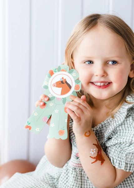 Pferde Einladungen (6 Stück)