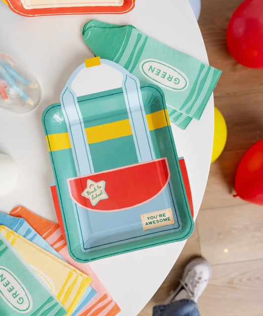 Rucksack Party Teller (8 Stück) Einschulung