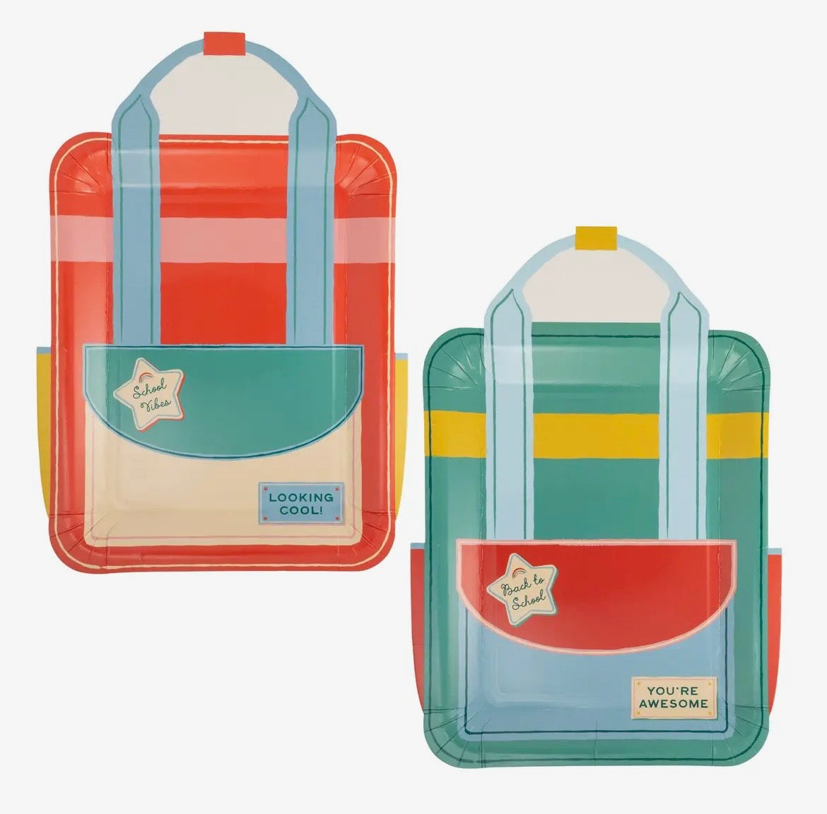 Rucksack Party Teller (8 Stück) Einschulung