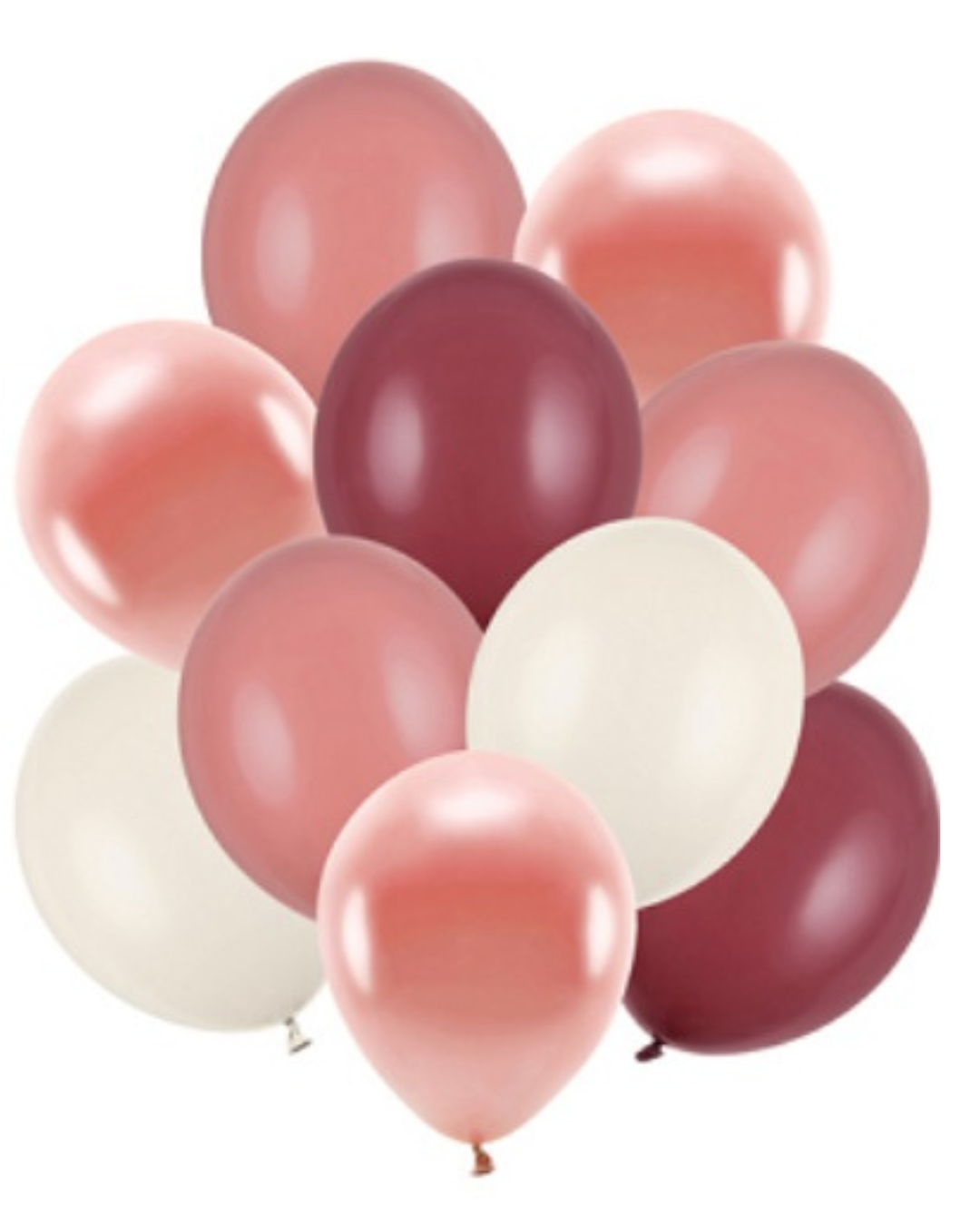Luftballon Mix rosa, roségold