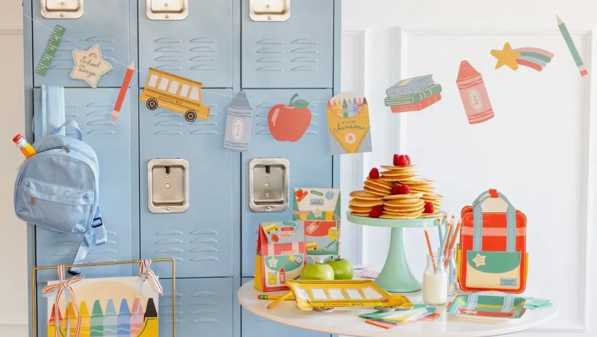 Einschulung Girlande Schul Icons