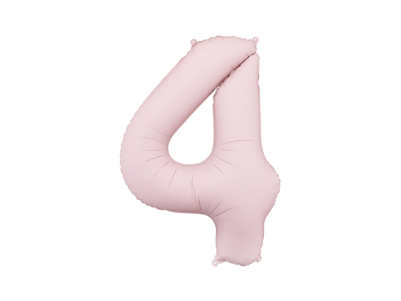 Folienballon Zahl rosa matt (86cm)