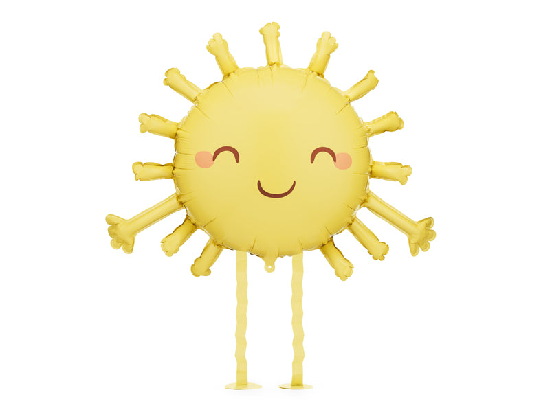 Folienballon Sonne / Airwalker XXL (gelb)