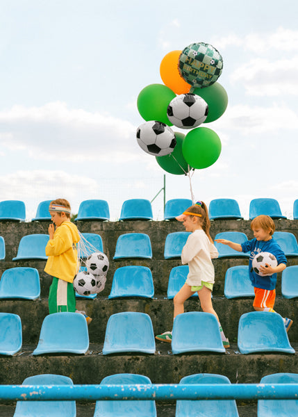 Fußball Folienballon "Happy Birthday" (rund)
