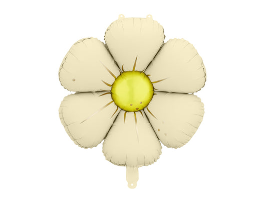 Gänseblümchen Folienballons crème (4 Stück)