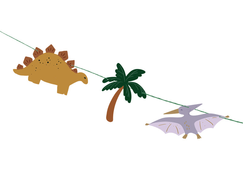 Dinosaurier Girlande "Happy Birthday"