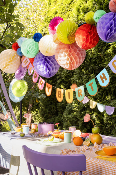 Happy Birthday Girlande (bunt)