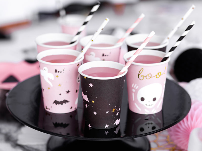 Halloween Becher, rosa (6 Stück)