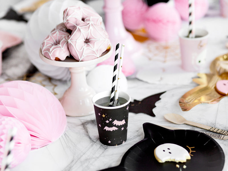 Halloween Becher, rosa (6 Stück)