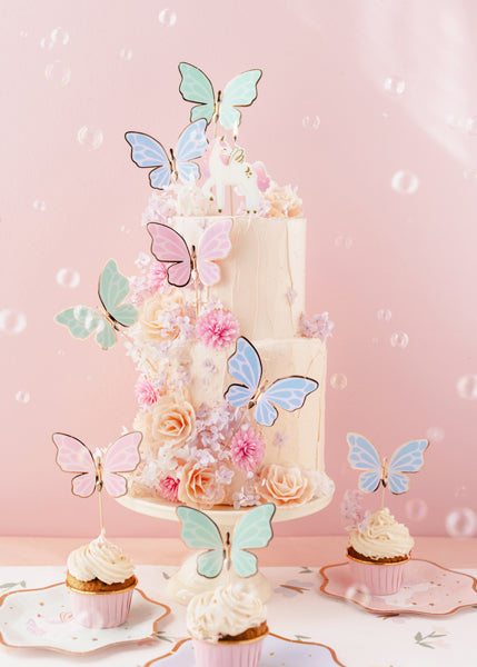 Schmetterling Kuchen Muffin Topper