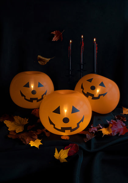LED Kürbis Ballons Halloween Party (5 Stück)