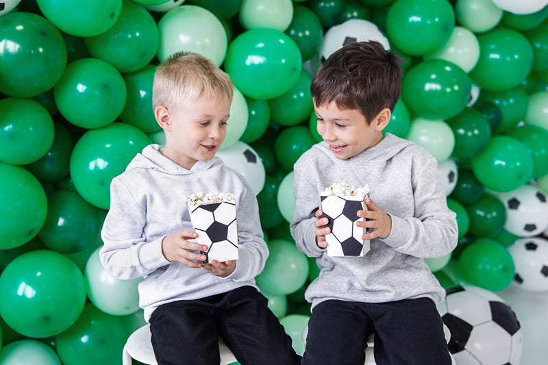 Fußball Popcorn / Snack Tüten (6 Stück)