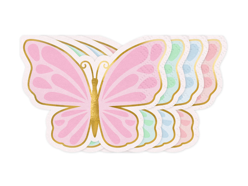 Schmetterling Servietten (12 Stück)