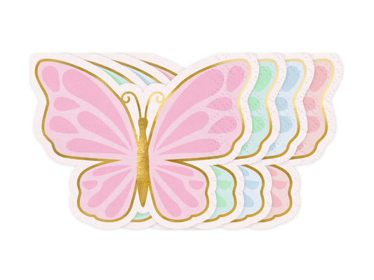 Schmetterling Servietten (12 Stück)