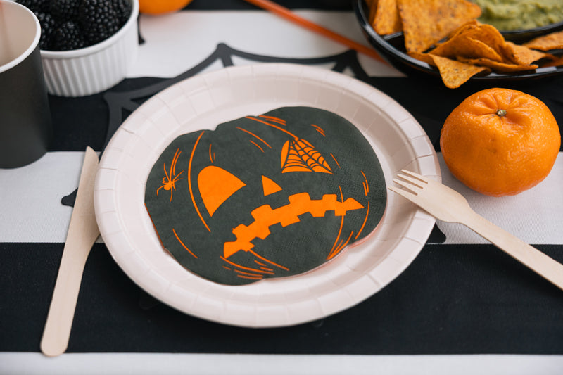 Halloween Servietten Gruselige Kürbisse (20 Stück)