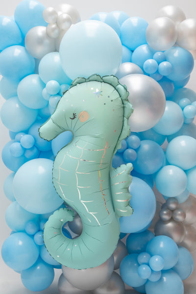 Seepferdchen Luftballon Ballon für Meerjungfrauen Kindergeburtstag 