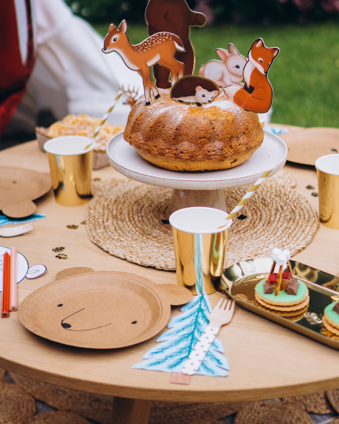 Waldtiere Kuchendeko Cake Topper