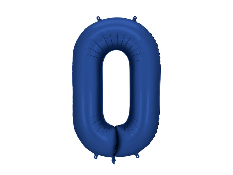 Folienballon Zahl dunkelblau (86cm) x4Kids