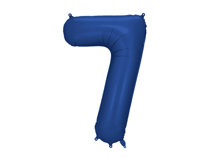 Folienballon Zahl dunkelblau (86cm) x4Kids