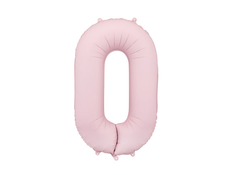 Folienballon Zahl rosa matt (86cm)
