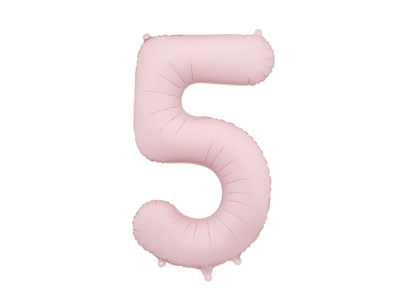 Folienballon Zahl rosa matt (86cm)