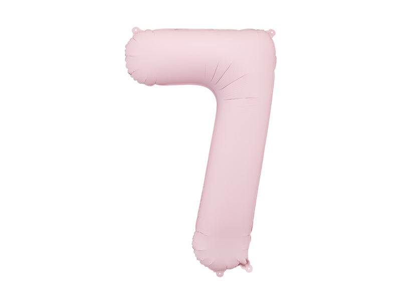 Folienballon Zahl rosa matt (86cm)