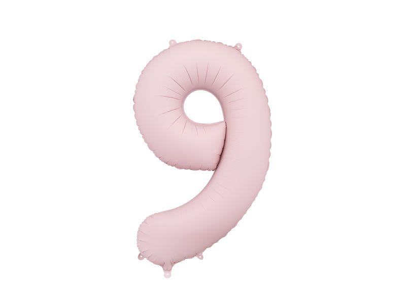 Folienballon Zahl rosa matt (86cm)
